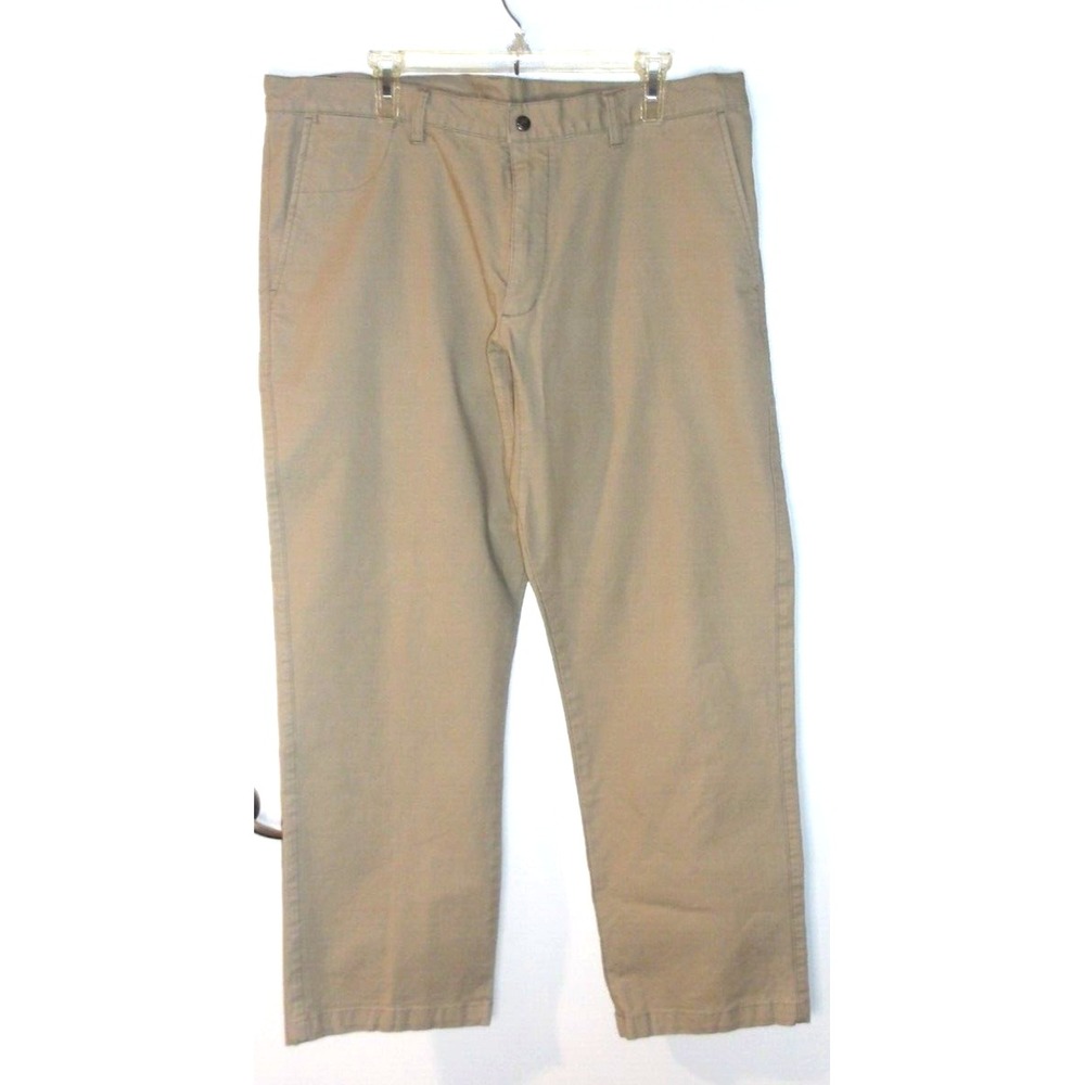 Woolrich Cargo Pants Mens 36x30 Cotton Nylon Khaki Hiking Straight Leg Gorpcore